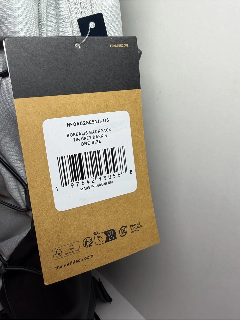 North Face Borealis Grey and Black Backpack (28 L)